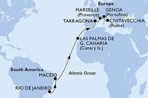 Cruise itinerary