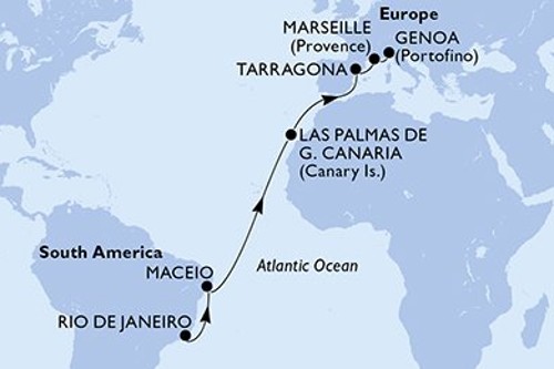 Маршрут круиза