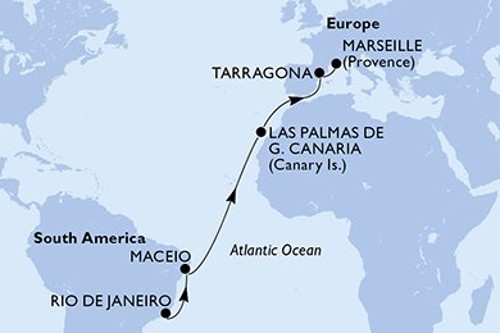 Маршрут круиза