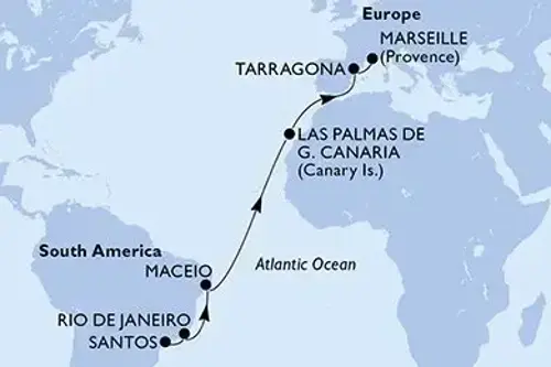 Cruise itinerary