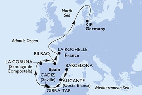 Cruise itinerary