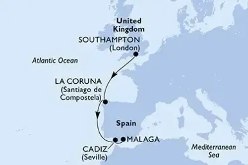 Cruise itinerary