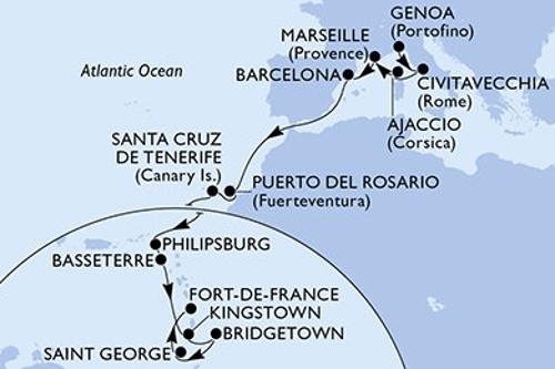 Cruise itinerary