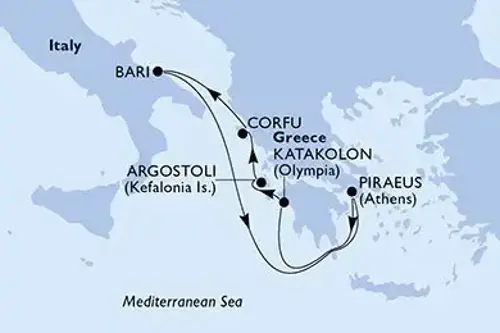 Маршрут круиза