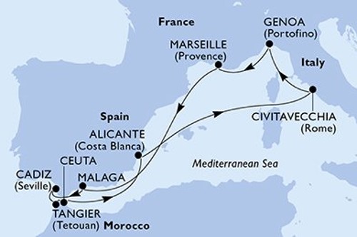 Cruise itinerary