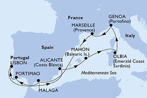 Cruise itinerary