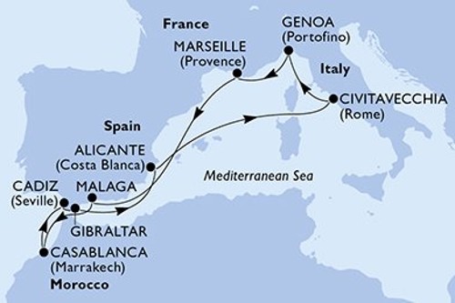 Cruise itinerary