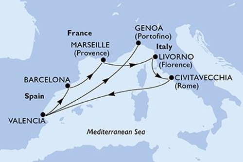 Cruise itinerary