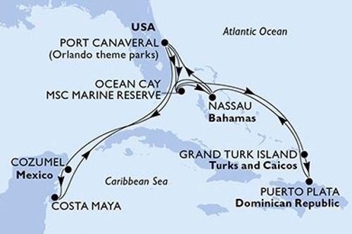 Cruise itinerary