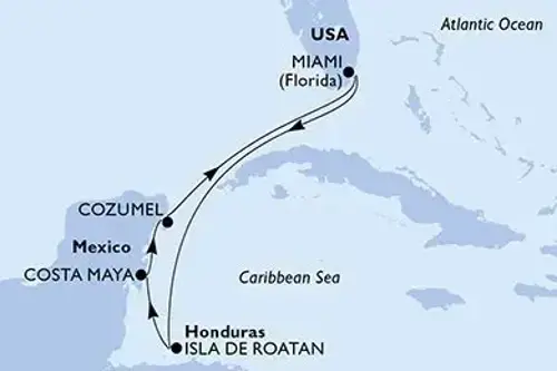 Cruise itinerary