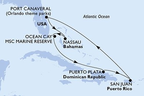 Cruise itinerary