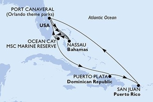 Cruise itinerary
