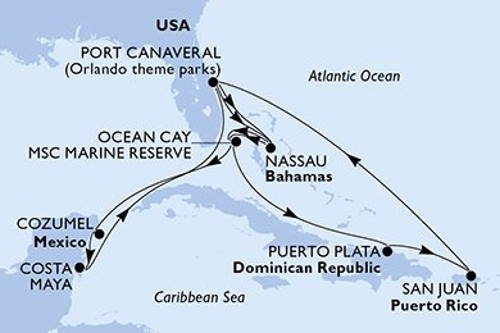 Cruise itinerary