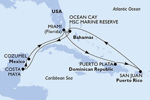 Cruise itinerary
