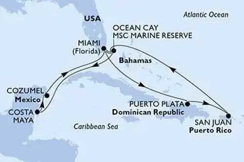 Cruise itinerary