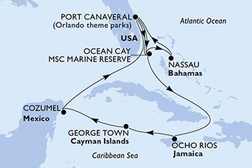 Cruise itinerary