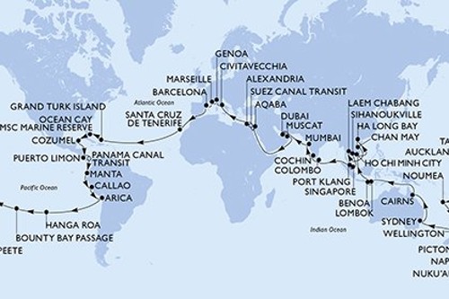 Cruise itinerary