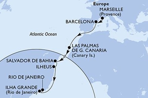 Cruise itinerary