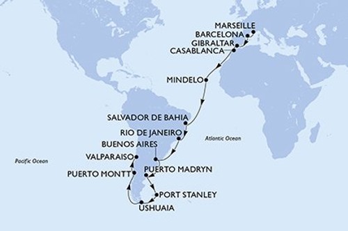 Cruise itinerary