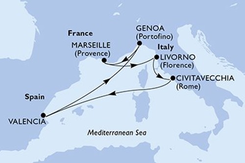 Cruise itinerary
