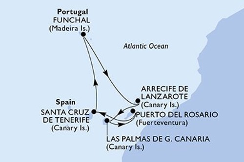Cruise itinerary