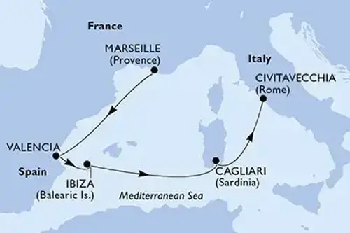 Cruise itinerary