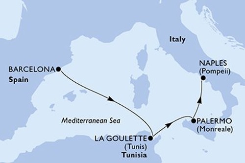 Cruise itinerary