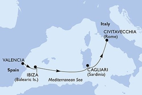 Cruise itinerary