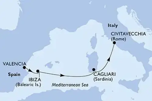 Cruise itinerary