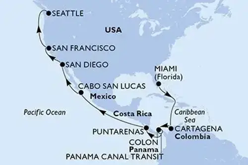 Cruise itinerary