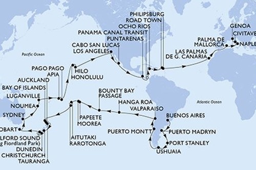 Cruise itinerary