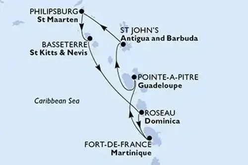 Cruise itinerary