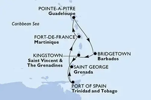 Cruise itinerary