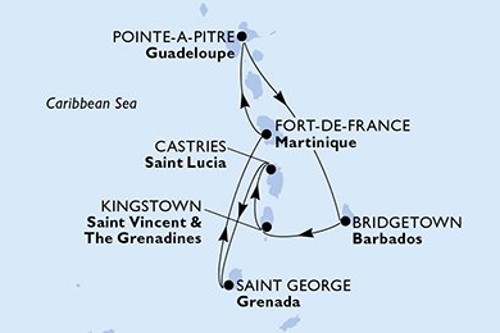 Cruise itinerary