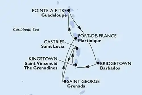 Cruise itinerary