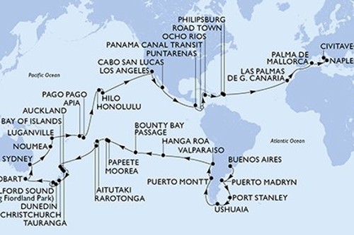 Cruise itinerary