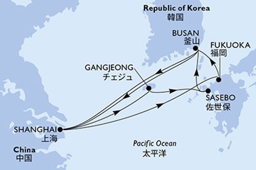Cruise itinerary