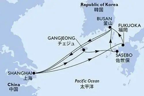 Cruise itinerary