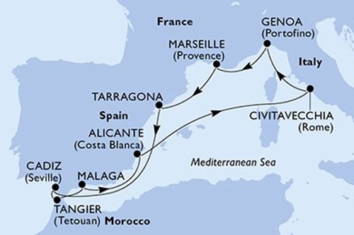 Cruise itinerary