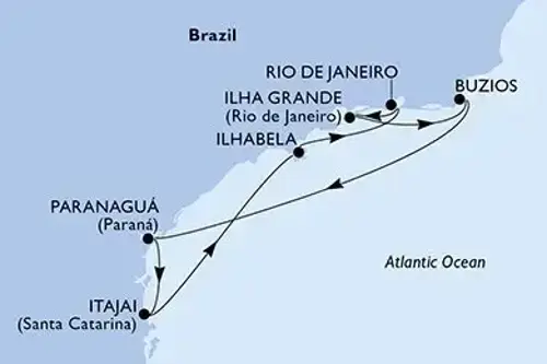 Cruise itinerary