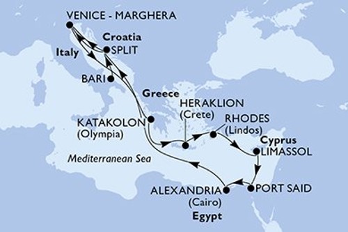 Cruise itinerary