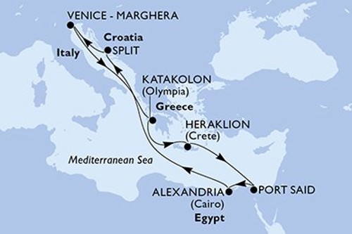 Cruise itinerary
