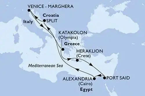 Cruise itinerary