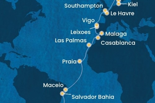 Cruise itinerary