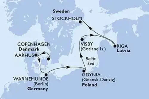 Cruise itinerary