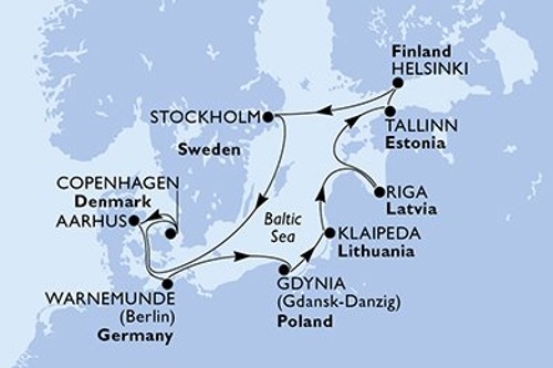 Cruise itinerary