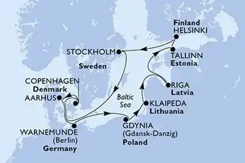Cruise itinerary
