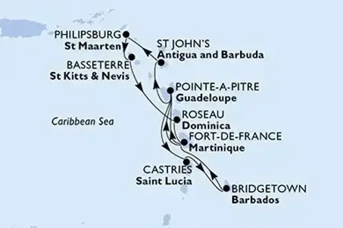 Cruise itinerary