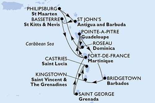 Cruise itinerary