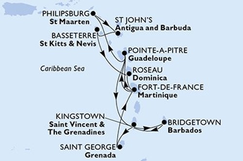 Cruise itinerary